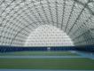 tennis court cover installation finish interior